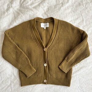 Tradlands Shelter Cotton Cardigan- Olive